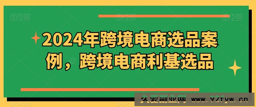 2024年跨境电商选品案例，跨境电商利基选品