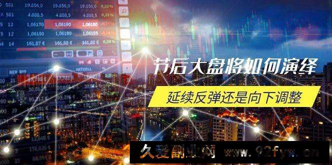 （14065期）节后大盘将如何演绎，延续反弹还是向下调整，关键时间点和空间位待解