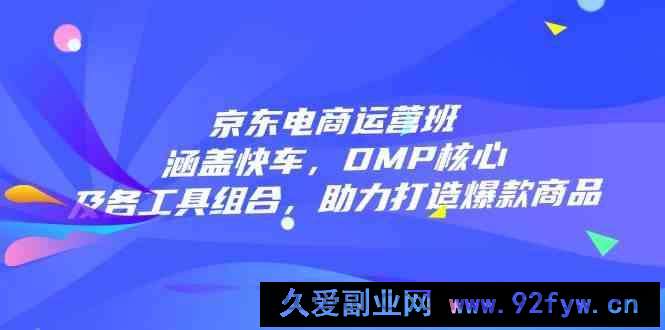 京东电商运营班：涵盖快车，DMP核心及各工具组合，助力打造爆款商品