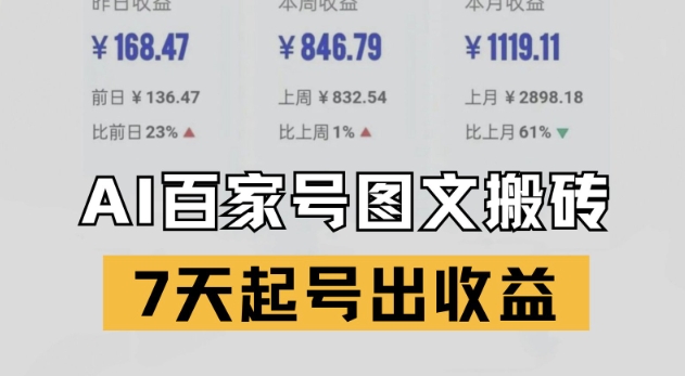 久爱副业网,网赚项目,网赚论坛博客网分享百家号搬砖新玩法，AI一键仿写爆文，7天起号出收益