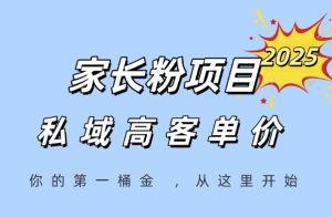 家长粉项目，一个可以长期变现暴利项目，私域高客单价，轻松完成你的人生第一桶金-吾爱副业网