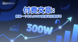 付费文章:拆解一个年入300W的喜马拉雅账号-吾爱副业网