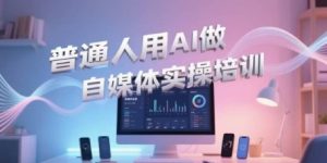 普通人用AI做自媒体实操培训,普通人一个人用ai做自媒体,视频制作、短视频引流、直播带货,轻松入门-吾爱副业网