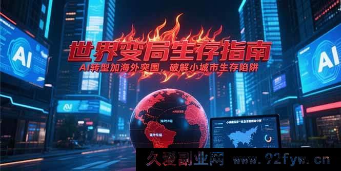 图片[1]-（15220期）付费文章《全球局势下的破局之道：AI赋能与海外拓展，跳出小城市发展困境》-吾爱副业网