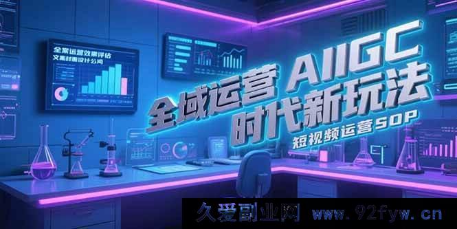 图片[1]-（15327期）AIGC全域运营全新秘籍，文案封面打造法则及短视频运营全流程指南-吾爱副业网