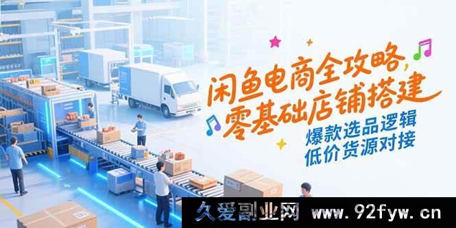 图片[1]-（15325期）闲鱼开店秘籍大公开：从0到1搭建旺铺、爆款选品窍门与优质低价货源整合-吾爱副业网
