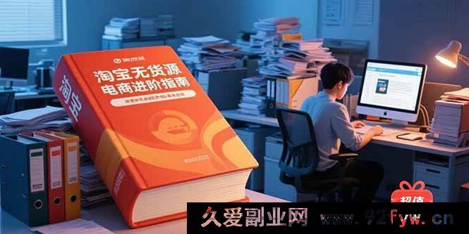图片[1]-（15317期）淘宝零货源电商提升秘籍：含新手入门、进阶课程，附精选资料与蓝海选品法-吾爱副业网