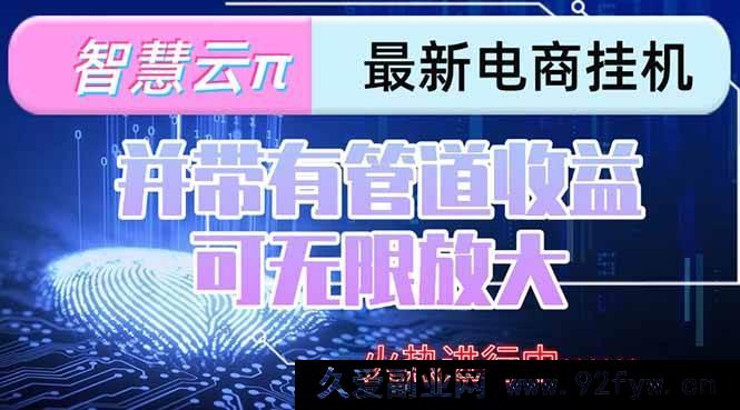 图片[1]-（15314期）智能云π挂机电脑单机日赚300 – 500+ 享团队长效收益 潜力无限-吾爱副业网