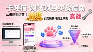 卡哇猫·网站项目，网站搭建与运营以及引流跳转付费-吾爱副业网
