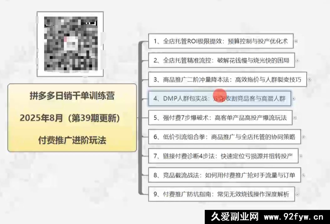 图片[2]-白凤电商学院·拼多多日销千单训练营2025年8月更新(价值4999元)_-吾爱副业网