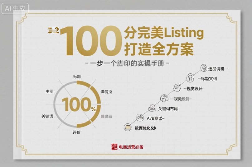久爱副业网,网赚项目,网赚论坛博客网分享100分完美Listing打造全方案，想要完美listing必须是需要一步一个脚印的