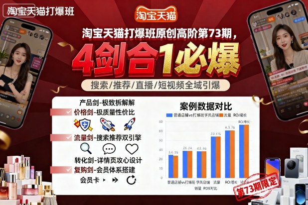 久爱副业网,网赚项目,网赚论坛博客网分享淘宝天猫打爆班原创高阶第73期，4剑合1必爆
