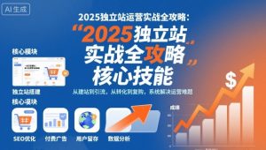 2025独立站运营实战全攻略，一站式掌握独立站运营核心技能-吾爱副业网