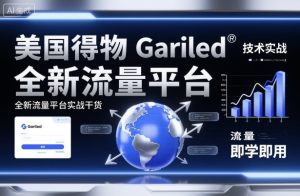 美国得物Gariled技术实战，全新流量平台​实战干货，即学即用-吾爱副业网