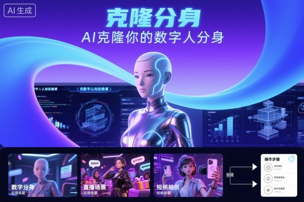 久爱副业网,网赚项目,网赚论坛博客网分享AI数字人认知实操课，克隆你的数字人分身