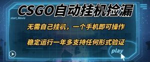 游戏自动挂G捡漏，一个手机即可操作，当天可操作见到结果，新手小白轻松月入1W+【揭秘】-吾爱副业网