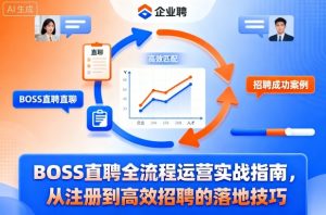 BOSS直聘全流程运营实战指南，从注册到高效招聘的落地技巧-吾爱副业网
