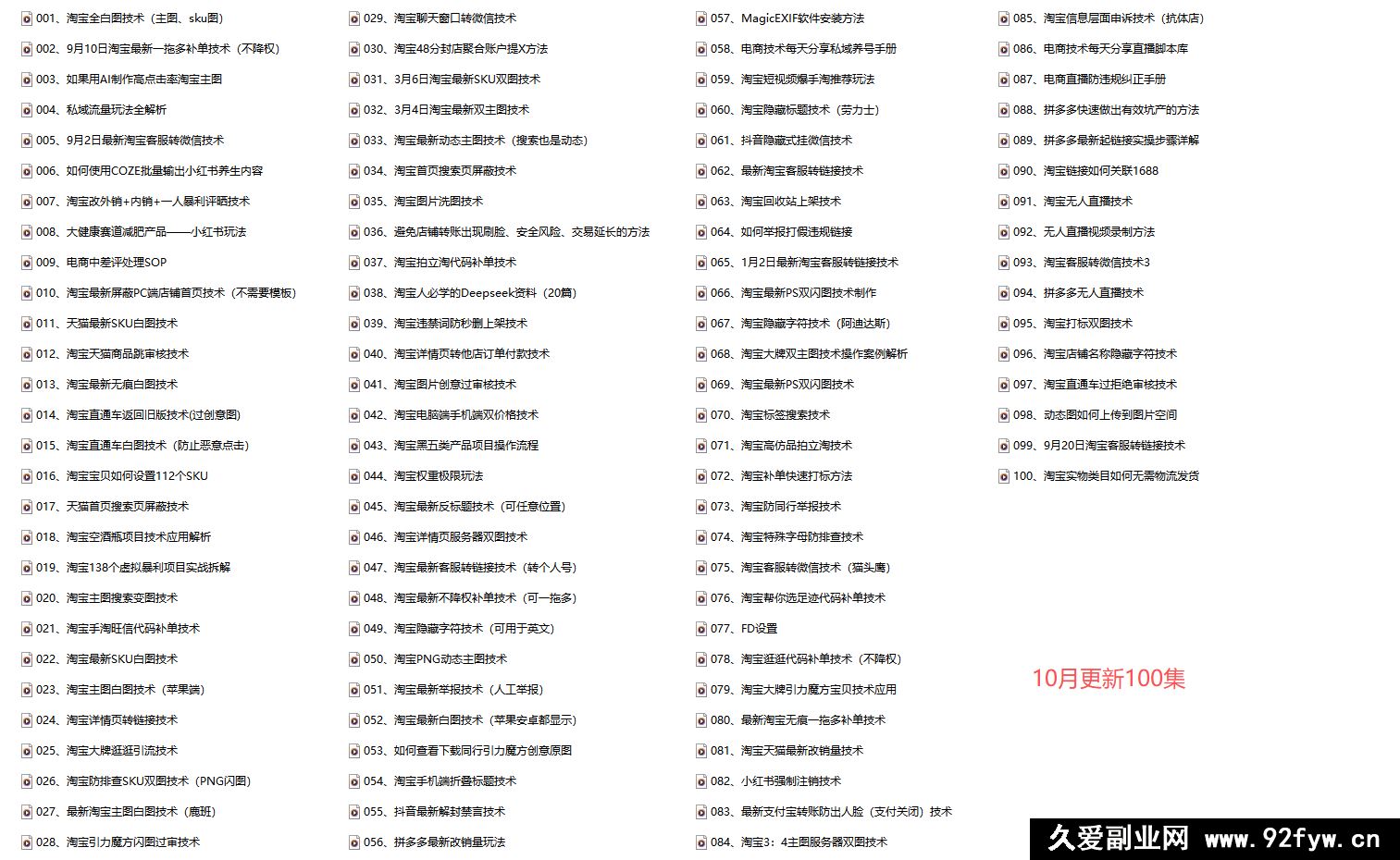 图片[2]-电商技术每天分享最新2025专栏课程10月更新(价值2188元)_-吾爱副业网