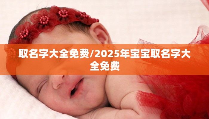 取名字大全免费/2025年宝宝取名字大全免费