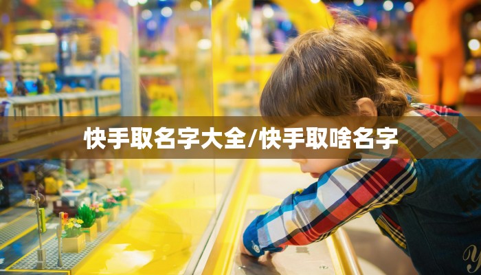 快手取名字大全/快手取啥名字