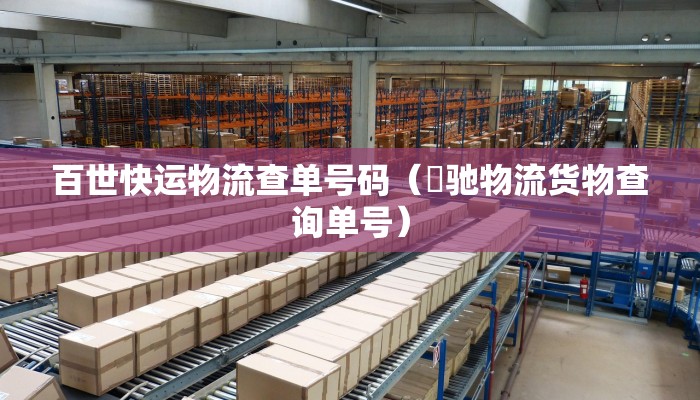 百世快运物流查单号码（犇驰物流货物查询单号）