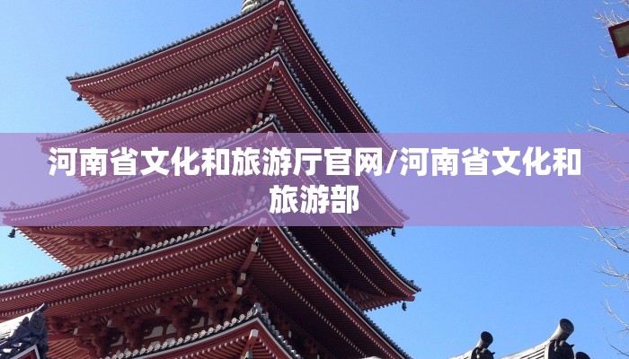 河南省文化和旅游厅官网/河南省文化和旅游部