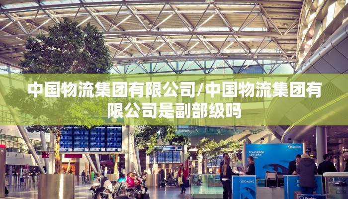 中国物流集团有限公司/中国物流集团有限公司是副部级吗